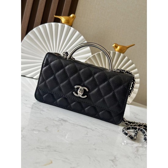 650 organ bag ohanel25p black silver handle at a glance fell in love with the paragraph handle and logo are drip design bling bling too beautiful sense of high class black system ensemble super love handsome cool beauty each one is the interpretation of s