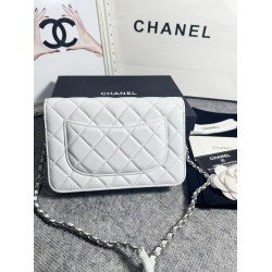420 top original single 2020 spring and summer new version WOC33814 Fortune bag into the original sheepskin classic diamond lattice and leather through the classic design of the metal chain appearance and the same as the classic Woc before the difference 