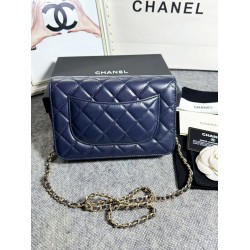 420 top original single 2020 spring and summer new version WOC33814 wealth bag imported original sheepskin classic diamond lattice and leather through the metal chain of the classic design appearance and the same as the previous classic Woc difference is 