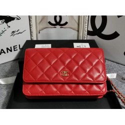 420 Chanel 0497A original sheepskin WOC small bag fashionable atmospheric double C let you more confident gold and silver buckle long chain can be collected in the bag can be used as a clutch bag inside the card space zipper space change space compact and