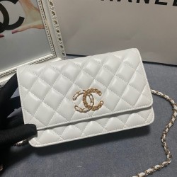 450 large explosive Chane AP1794 2020 new sheepskin woc too love at a glance on the logo than the classic model of the larger half wear leather half wear gold chain very exquisite capacity do not have to worry about the size of the fit all fit size 19cm