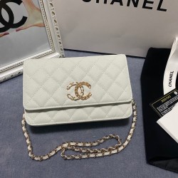 450 large explosive Chane AP1794 new imported cowhide fine ball pattern woc too love at a glance on the logo than the classic model of the larger half wear leather half wear gold chain is very delicate capacity do not worry about the loaded can be loaded 