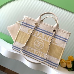 880 Chanel 25c Early Spring Beach Bag Yellow Super Holiday Large Model No. A66941 Size 38