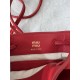 P4805NF460 red new mini bucket bag made of top imported lambskin leather is super soft and cost-effective can manage a variety of styles very playful and cute can be shoulder crossbody handheld shoulder shape varied bag is small but very loaded size 17X14