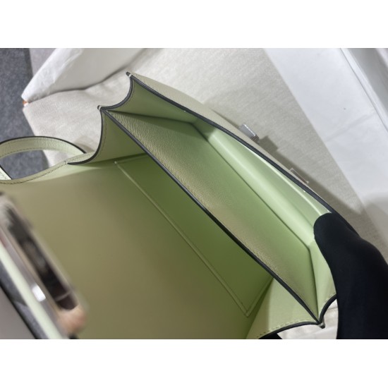 KangKang 19 palm print k bubble green silver buckle