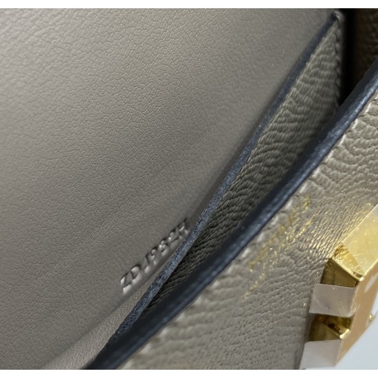 Asphalt gray scheduled for the next explosion of new models Kang Kang fanny packs cute to foul men and women universal backpack as you wish imported cowhide beeswax thread hand-stitched 124x102x3