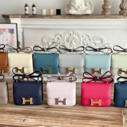 Kang Kang Stewardess Bag Collection Figure Constance 19cm epsom Palm Calfskin Locomotive Semi-Collector Waxed Stitching Lot 700