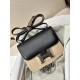 Constance Kang Kang 19cm Black Epsom Palm Leather Silver Buckle