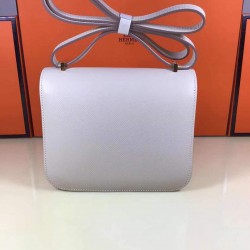 Kang Kang 18 milkshake white gold buckle handmade wax line all steel micro-engraved lettering engraved hass original Epsom leather unique two-tone effect logo Celebrate the celebrationconstance also known as the stewardess bag At first glance, it looks li