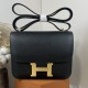 HERMES Constance Stewardess Bag New with Mirror 19 Kang Kang Black Gold Buckle High-end Quality Epsom Cowhide Leather Handmade Waxed Line Shoulder Crossbody Mini Size 19154cm In stock Lot 700
