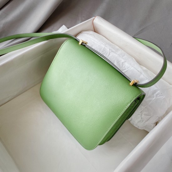 Custom Constance 19 Constance 3i Avocado Green Gold Buckle Epsom Leather so fairy color this summer the hottest color highest version full hand-stitched