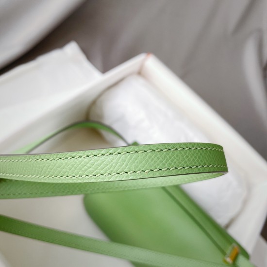 Custom Constance 19 Constance 3i Avocado Green Gold Buckle Epsom Leather so fairy color this summer the hottest color highest version full hand-stitched