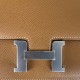 HERMES Constance Stewardess Bag New with Mirror 19 Kang Kang Golden Brown Silver Buckle High-end Quality Epsom Cowhide Leather Handmade Waxed Line Shoulder Crossbody Mini Size 19154cm In stock Lot 700