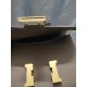 Elephant Gray constance Kang Kang Stewardess Bag 19cm 23cm Original epsom Leather Gold and Silver Buckle Half Hand Sewing Sewing Waxed Lot 700