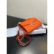Constance to go Kang Kang wallet crossbody 205cm original imported Epsom leather orange gold buckle counter synchronization hand waxed stitching pure steel hardware spot