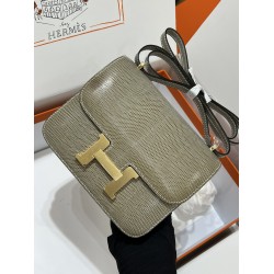 Constance Kang Kang 19cm Hcp imported top lizard skin sisal rope gray gold buckle counter synchronization handmade beeswax thread sewing pure steel hardware in stock