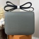 HERMES Constance stewardess bag new version with mirror 19 Kang Kang cum rain gray gold buckle High-end quality Epsom cowhide handmade waxed line shoulder crossbody bag mini size 19154cm spot batch 700