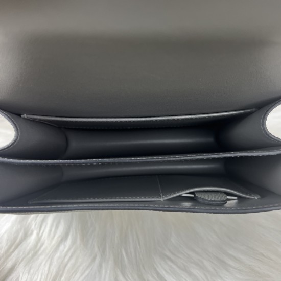 HERMES Constance stewardess bag new version with mirror 19 Kang Kang cum rain gray gold buckle High-end quality Epsom cowhide handmade waxed line shoulder crossbody bag mini size 19154cm spot batch 700