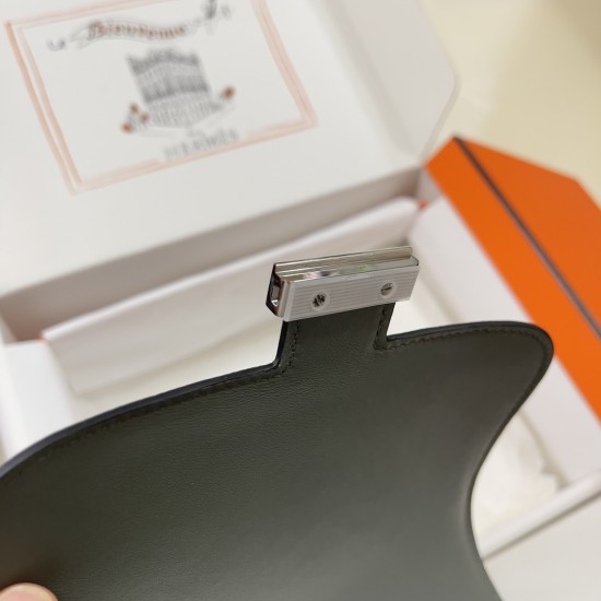 Constance Kang Kang 19cm New Color Almond Green Silver Buckle Epsom Palm Leather