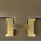 HERMES Constance Stewardess Bag New with Mirror 19 Kang Kang Elephant Gray Gold Buckle High-end Quality Epsom Cowhide Leather Handmade Waxed Thread Shoulder Crossbody Bag Mini Size 19154cm In stock Lot 700