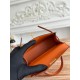 Kylie II mini color orange imported epsom leather semi-handmade hand-stitched waxed thread size 19cm Lot of 680