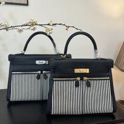 Kelly lakis kelly 2832 two sizes gold and silver buckle double zipper pocket design is also too chic ah swift leather half hand waxed stitching all stainless steel hardware subtle glossy feeling hand carry or shoulder carry is very elegant daily commuting