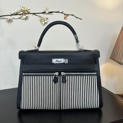 Kelly lakis kelly 2832 two sizes gold and silver buckle double zipper pocket design is also too chic ah swift leather half hand waxed stitching all stainless steel hardware subtle glossy feeling hand carry or shoulder carry is very elegant daily commuting