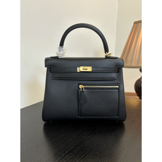 Kylie Colrmatic swift leather All steel hardware First issue single color King Kong Black Knight Classic atmosphere In stock 2528 gold and silver buckle batch 1600