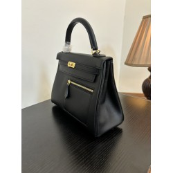 Kylie Colrmatic swift leather All steel hardware First issue single color King Kong Black Knight Classic atmosphere In stock 2528 gold and silver buckle batch 1600