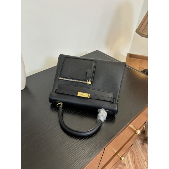 Kylie Colrmatic swift leather All steel hardware First issue single color King Kong Black Knight Classic atmosphere In stock 2528 gold and silver buckle batch 1600