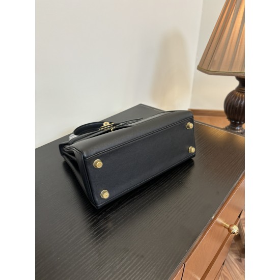 Kylie Colrmatic swift leather All steel hardware First issue single color King Kong Black Knight Classic atmosphere In stock 2528 gold and silver buckle batch 1600