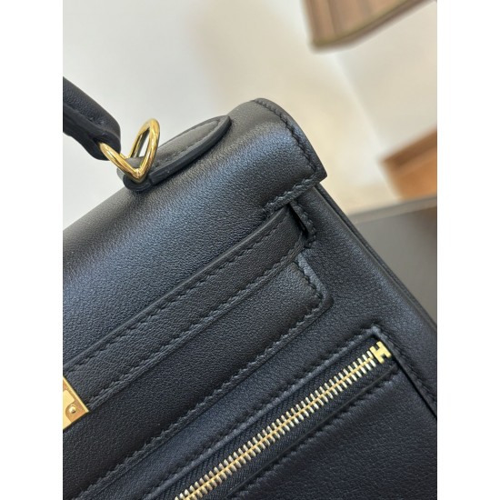 Kylie Colrmatic swift leather All steel hardware First issue single color King Kong Black Knight Classic atmosphere In stock 2528 gold and silver buckle batch 1600