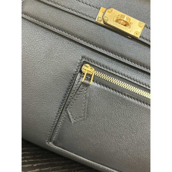 Kylie Colrmatic swift leather All steel hardware First issue single color King Kong Black Knight Classic atmosphere In stock 2528 gold and silver buckle batch 1600