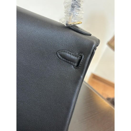 Kylie Colrmatic swift leather All steel hardware First issue single color King Kong Black Knight Classic atmosphere In stock 2528 gold and silver buckle batch 1600