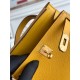 Kylie II mini color mustard yellow imported epsom leather semi-handmade hand-stitched waxed thread size 19cm Lot of 680