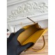 Kylie II mini color mustard yellow imported epsom leather semi-handmade hand-stitched waxed thread size 19cm Lot of 680