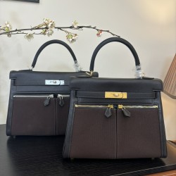 Kelly lakis kelly 2832 two sizes gold and silver buckle double zipper pocket design is also too chic ah swift leather half hand waxed stitching all stainless steel hardware subtle glossy feeling hand carry or shoulder carry is very elegant daily commuting
