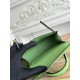 Kylie II mini color avocado green imported epsom leather semi-handmade hand-stitched waxed thread size 19cm Lot of 680