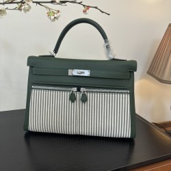 Kelly lakis kelly 2832 two sizes gold and silver buckle double zipper pocket design is also too chic ah swift leather half hand waxed stitching all stainless steel hardware subtle glossy feeling hand carry or shoulder carry is very elegant daily commuting