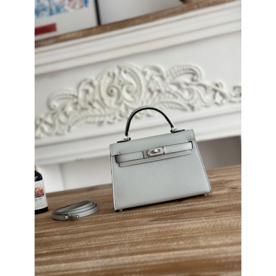 Kylie II mini color chalice orchid imported epsom leather semi-handmade hand-stitched waxed thread size 19cm Lot of 680