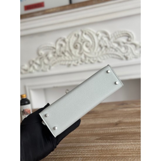 Kylie II mini color chalice orchid imported epsom leather semi-handmade hand-stitched waxed thread size 19cm Lot of 680