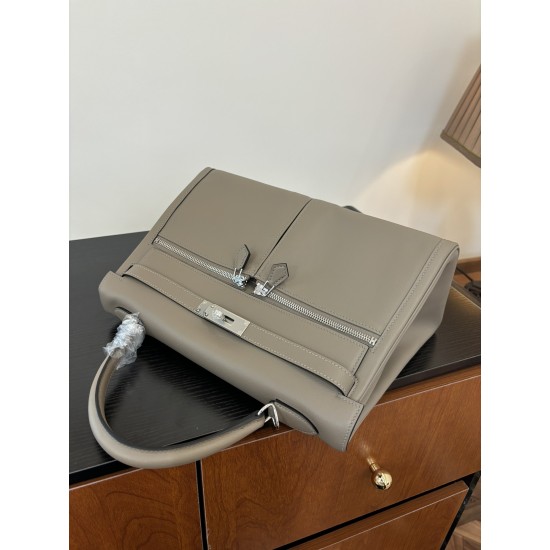 Kelly lakis kelly 2832 two sizes gold and silver buckle double zipper pocket design is also too chic ah swift leather half hand waxed stitching all stainless steel hardware subtle glossy feeling hand carry or shoulder carry is very elegant daily commuting