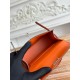 Kylie II mini color orange imported epsom leather semi-handmade hand-stitched waxed thread size 19cm Lot of 680