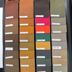 Swift leather color card.