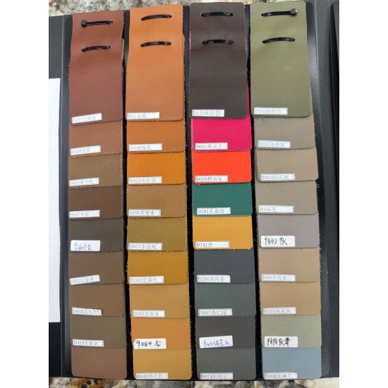 Swift leather color card.