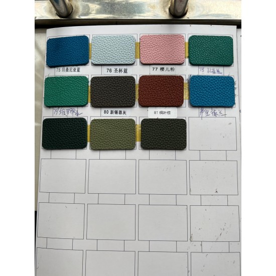 Hermes Custom Color Cards TOGO Leather