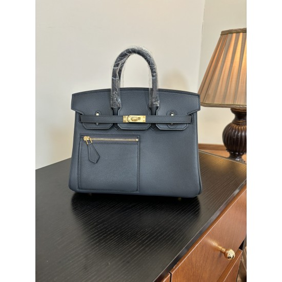 Platinum Colrmatic swift leather All-steel hardware First single color Bully slate gray Black horse in this year's color card In stock 2530 gold and silver buckle