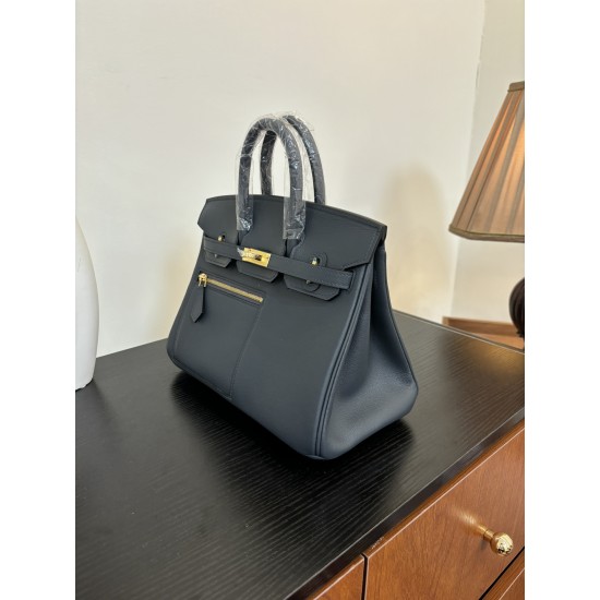 Platinum Colrmatic swift leather All-steel hardware First single color Bully slate gray Black horse in this year's color card In stock 2530 gold and silver buckle