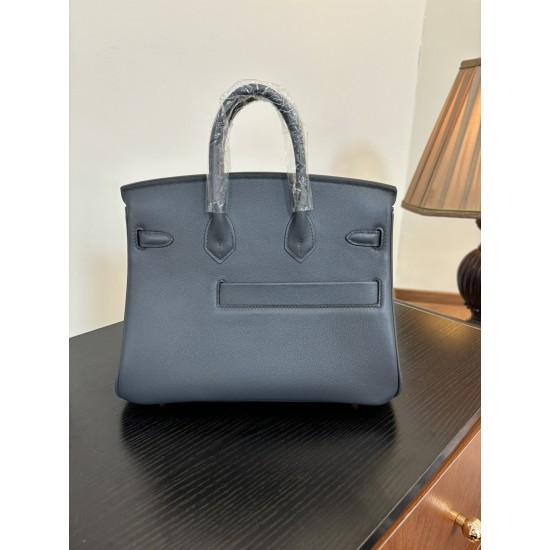 Platinum Colrmatic swift leather All-steel hardware First single color Bully slate gray Black horse in this year's color card In stock 2530 gold and silver buckle