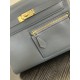 Kylie Colrmatic swift leather All-steel hardware First release single color Bullying slate gray Black horse in this year's color card In stock 2528 gold and silver buckle